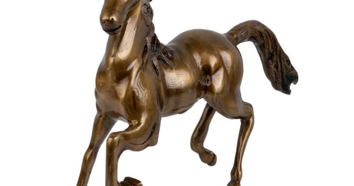 Majestic Brass Horse Sculpture Symbol of Elegance and Grace Prajjwal